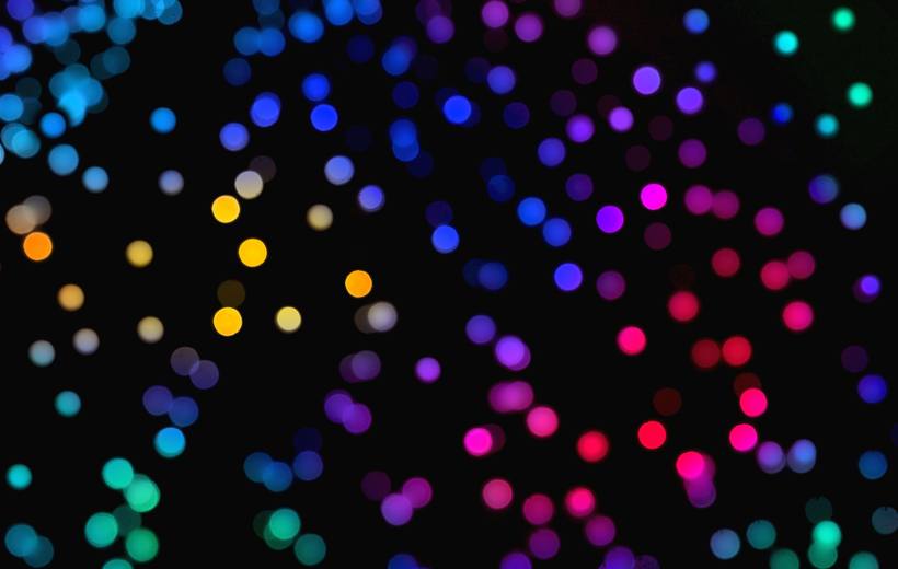 Abstract coloured bokeh lights
